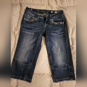 Girls Miss Me size 14 crop jeans